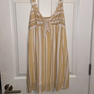 Yellow striped sundress